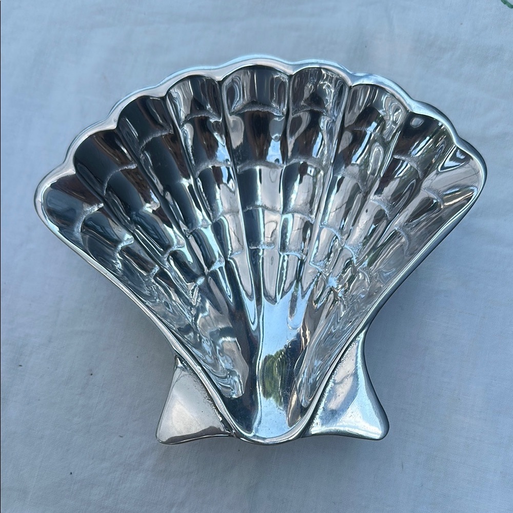 Mariposa Silver Shell Dish